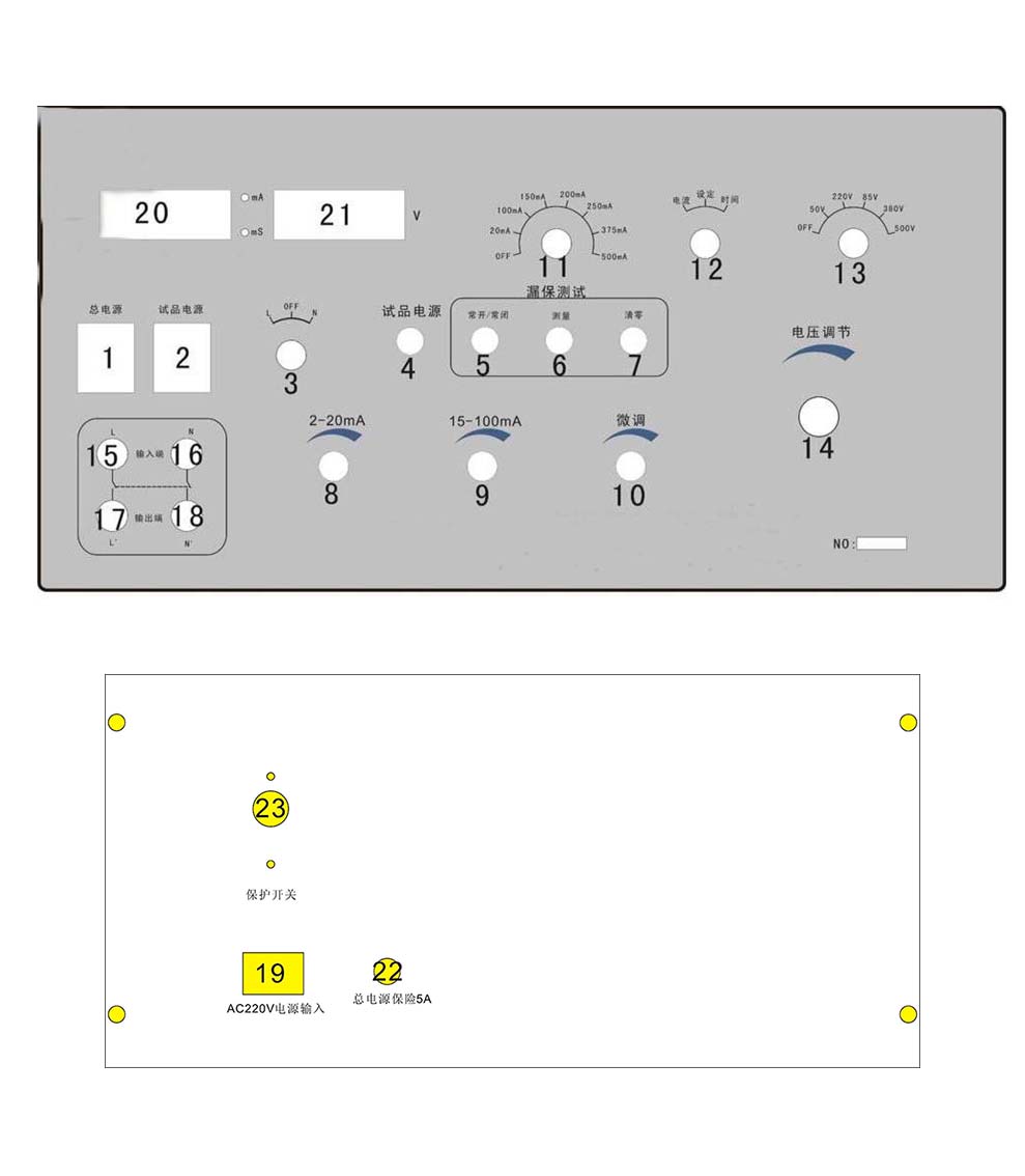 剩余电流保护测试仪详细说明(图2) 剩余电流保护测试仪详细说明(图2)